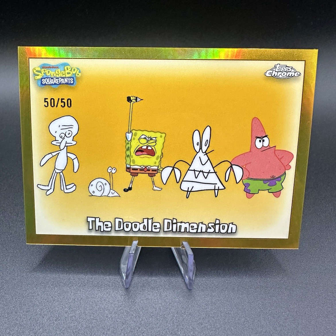 2025 Topps Chrome SpongeBob 25th Anniversary The Doodle Dimension #163 /50 2025 Topps Chrome SpongeBob 25th Anniversary The Doodle Dimension #163 /50