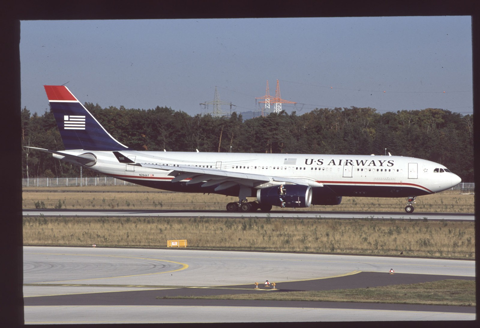 Orig 35mm airline slide US Airways A330-243 N284AY