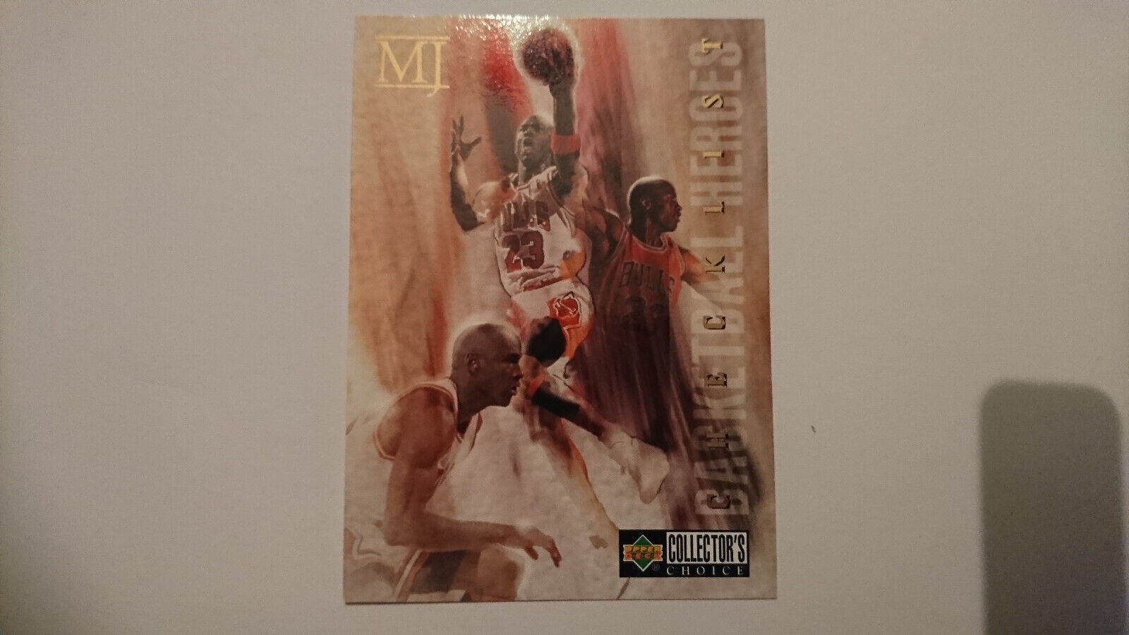 1994-95 Michael Jordan Heroes Checklist #45 French Upper Deck Card
