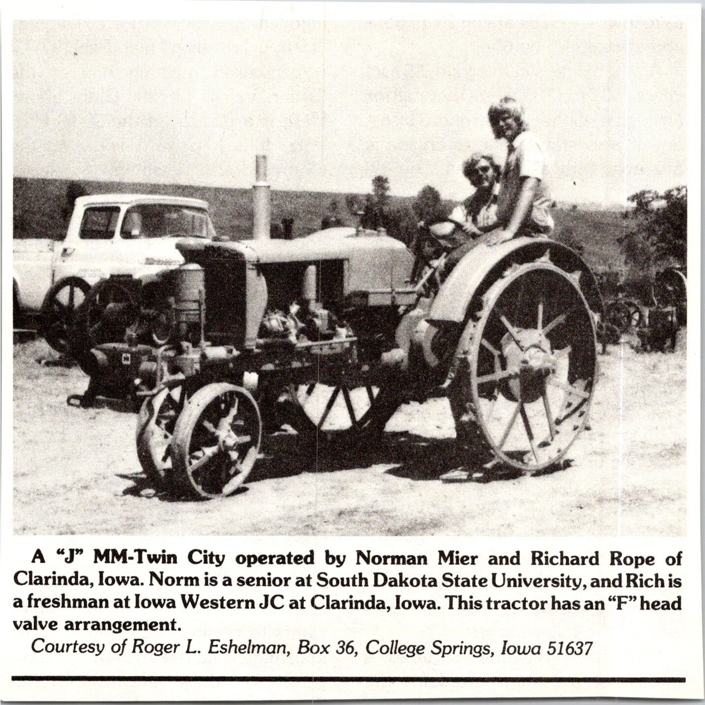 A J MM-Twin City Operated By Norman Mier & Richard Rope 1977 Clipping SAH2-H2