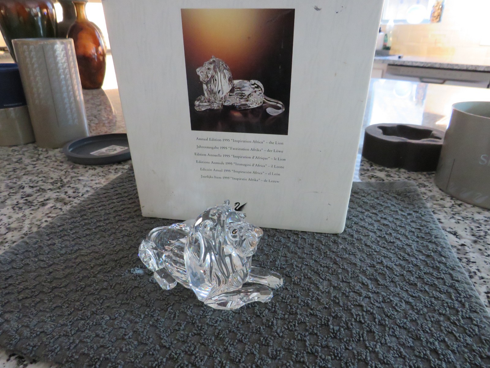Vintage Swarovski Crystal 1995 SCS AE “Inspiration Africa” The Lion Vintage Swarovski Crystal 1995 SCS AE “Inspiration Africa” The Lion