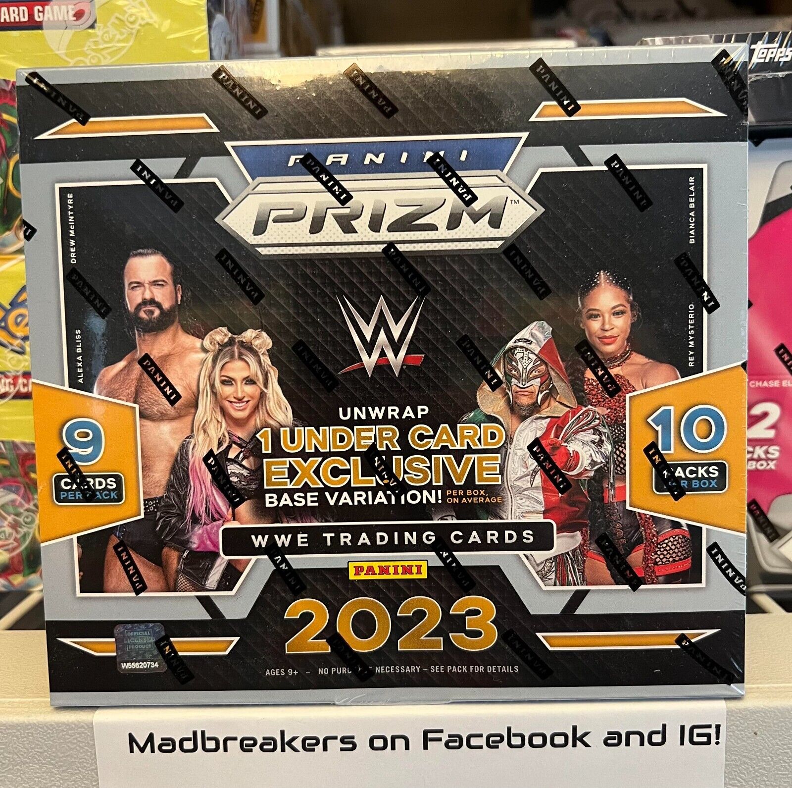 2023 Panini Prizm WWE Wrestling Factory Sealed Under Card Hobby Box