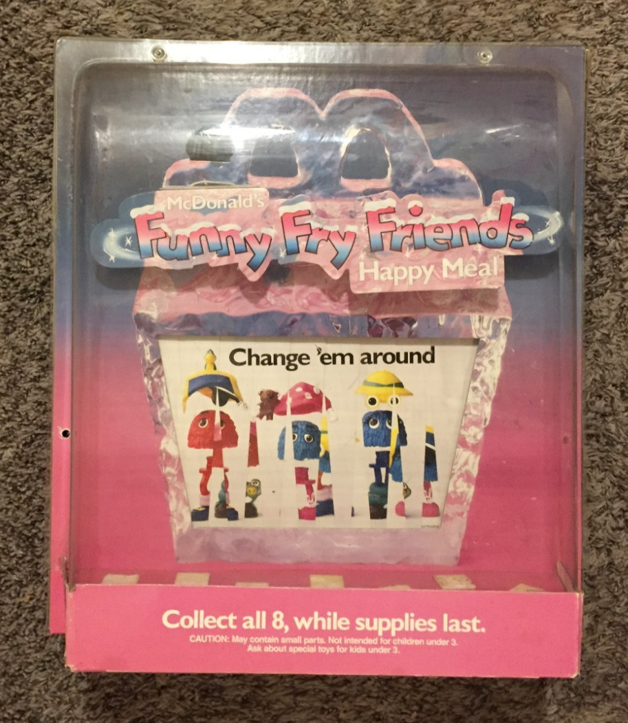 Vtg. 1989 McDonald’s Funny Fry Friends Store Display No Figures Not Working