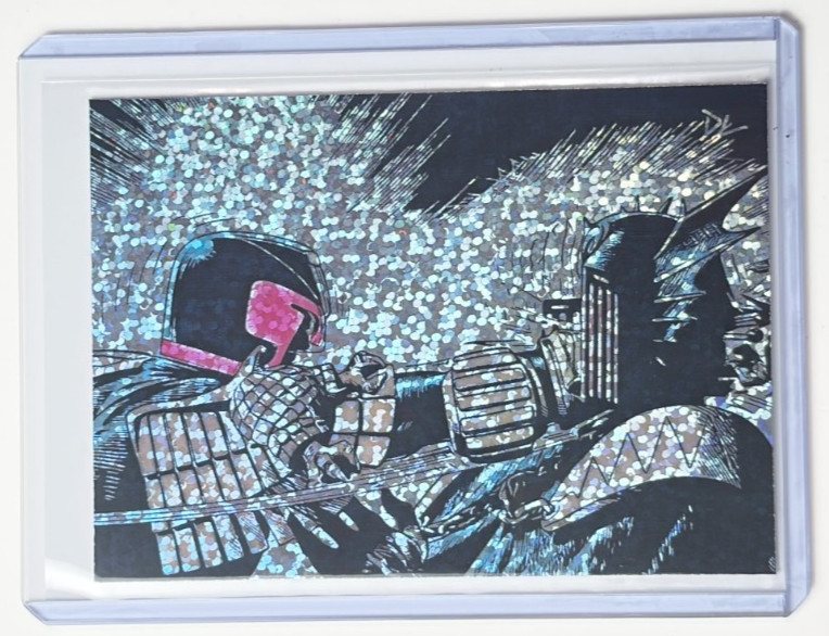 Judge Dredd vs Judge Death Limited Artist Signed “2000 AD” Refractor Card 1/1 Judge Dredd vs Judge Death Limited Artist Signed “2000 AD” Refractor Card 1/1