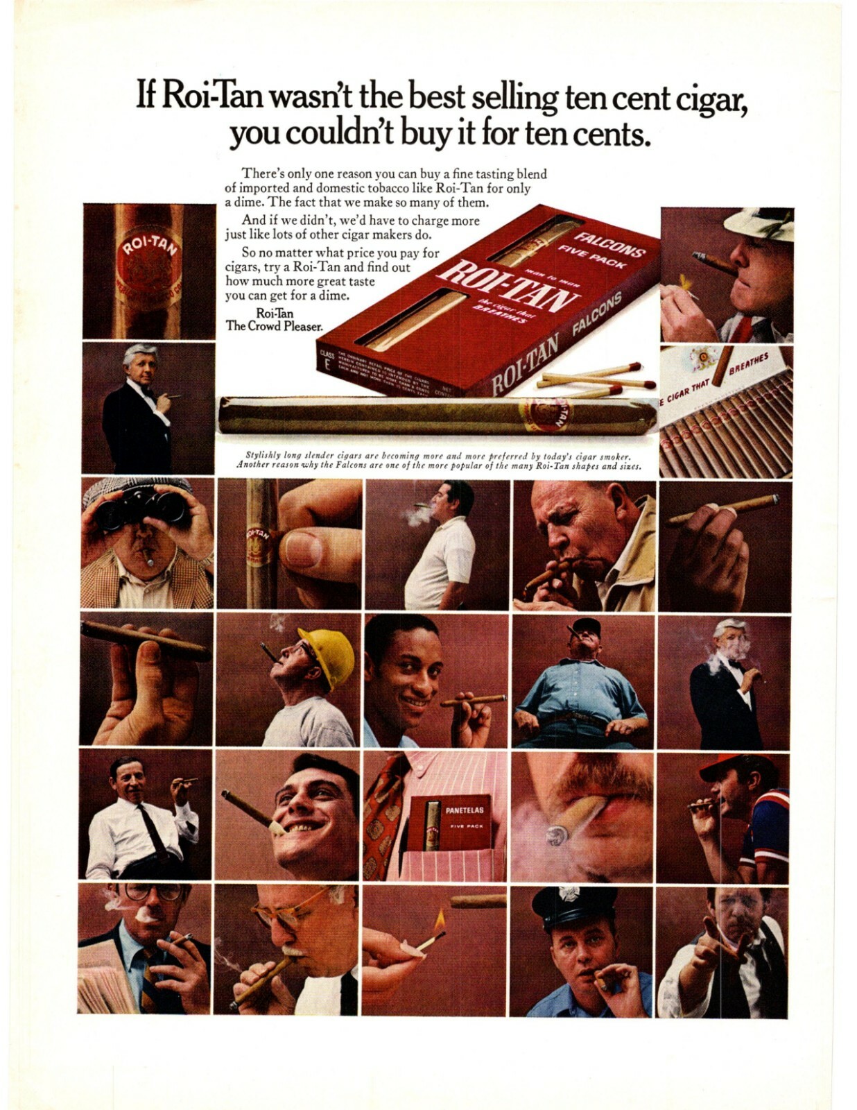 1960 If Roi-Tan Wasnt The Best Selling 10 Cent Cigar You Couldnt Buy It Print Ad 1960 If Roi-Tan Wasnt The Best Selling 10 Cent Cigar You Couldnt Buy It Print Ad