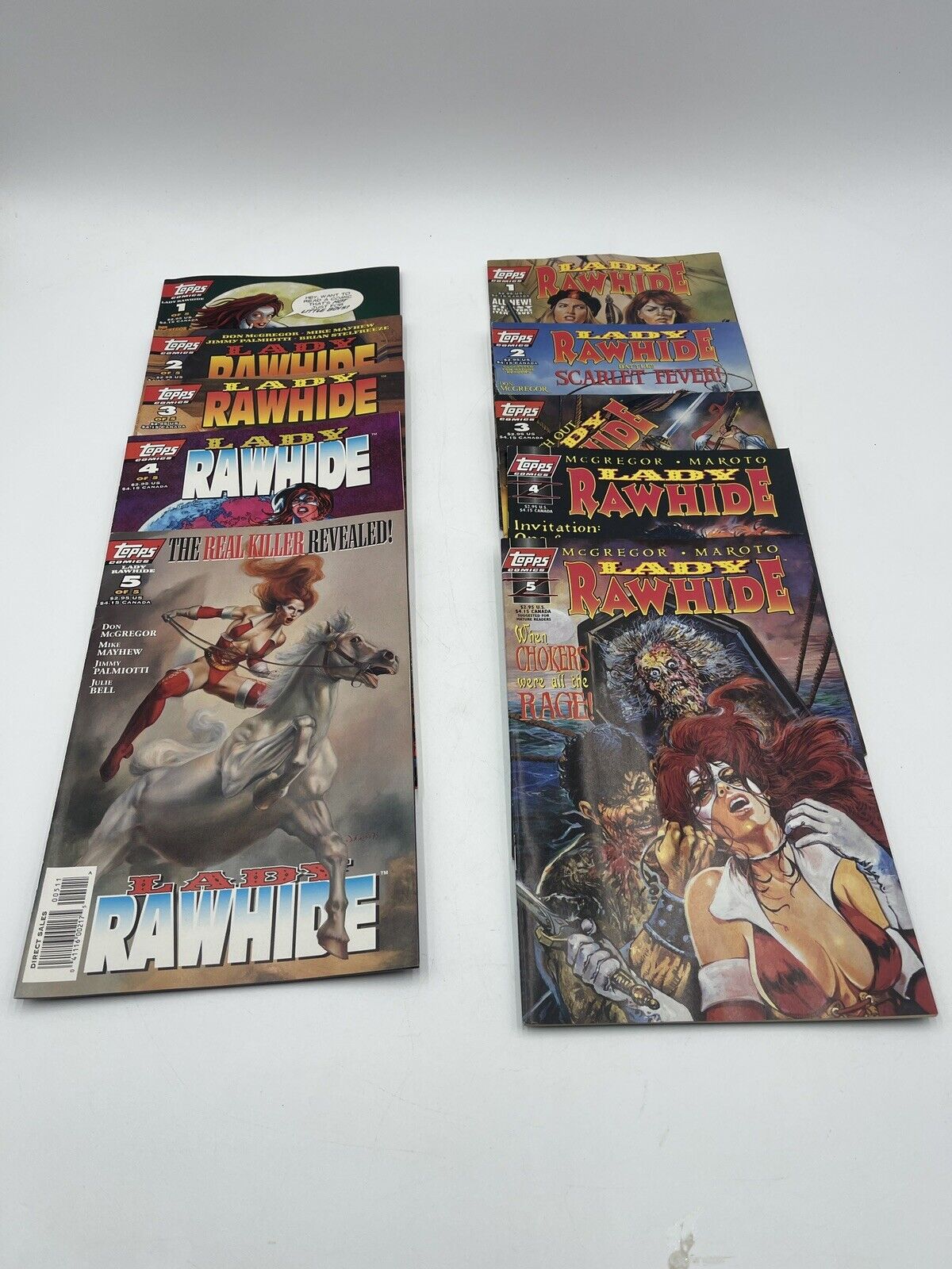 Lady Rawhide 10 Comic Lot Topps 1996 Don McGregor 2 Complete Series