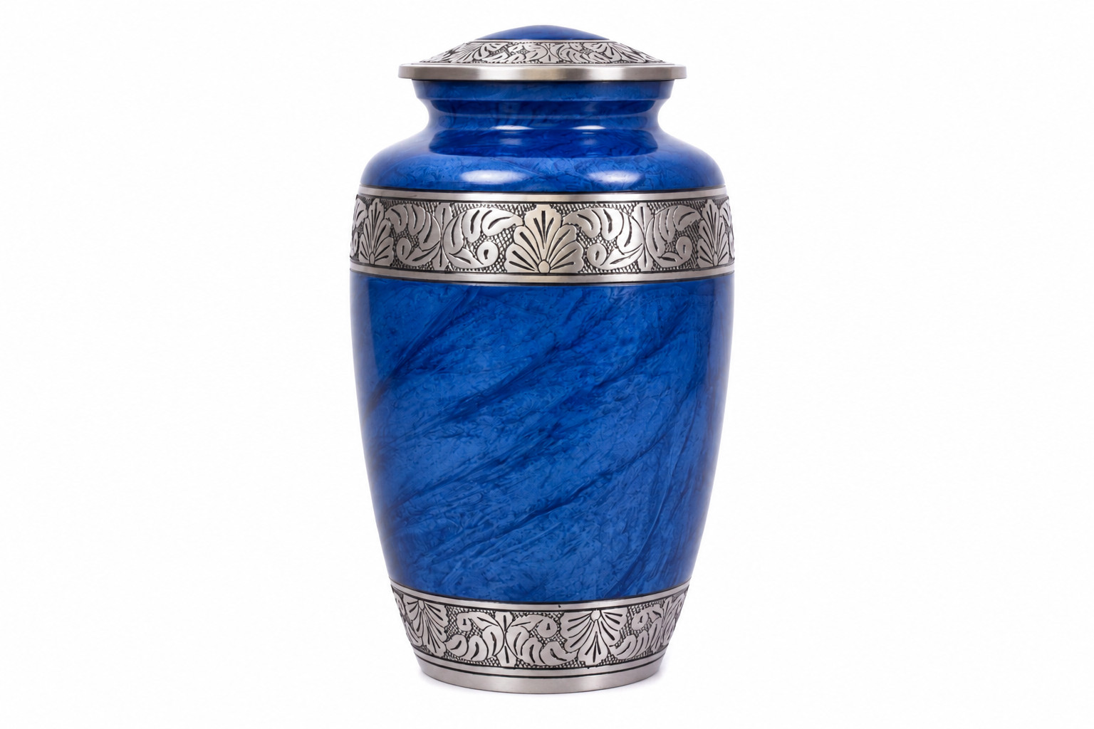 Cremation Urn for Adult Human Ashes Large Handcrafted Funeral Blue Design 10.5in Cremation Urn for Adult Human Ashes Large Handcrafted Funeral Blue Design 10.5in