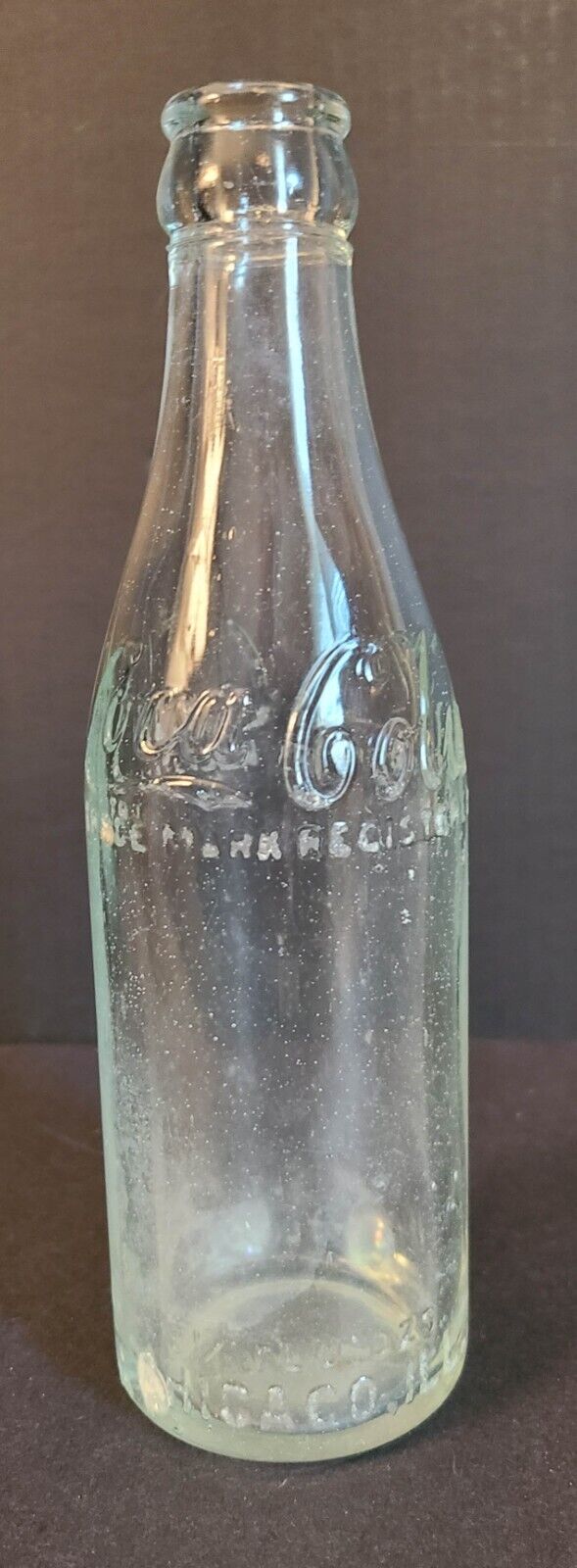 Vintage Coca-Cola Bottle /1910s Straight Sided Coke 6.5oz Very Rare