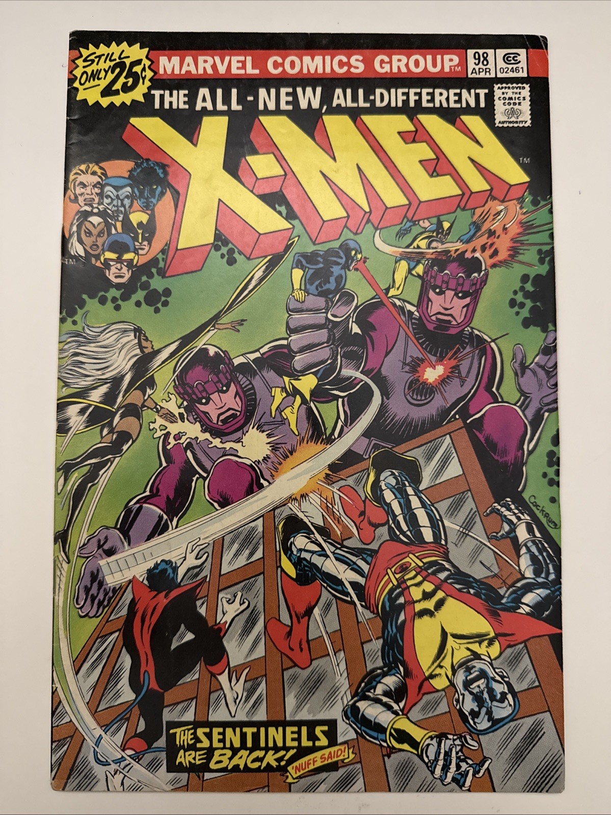 X-Men #98 (Marvel Comics 1976) 🔑 KEY ISSUE 🔥 STAN LEE & JACK KIRBY CAMEO
