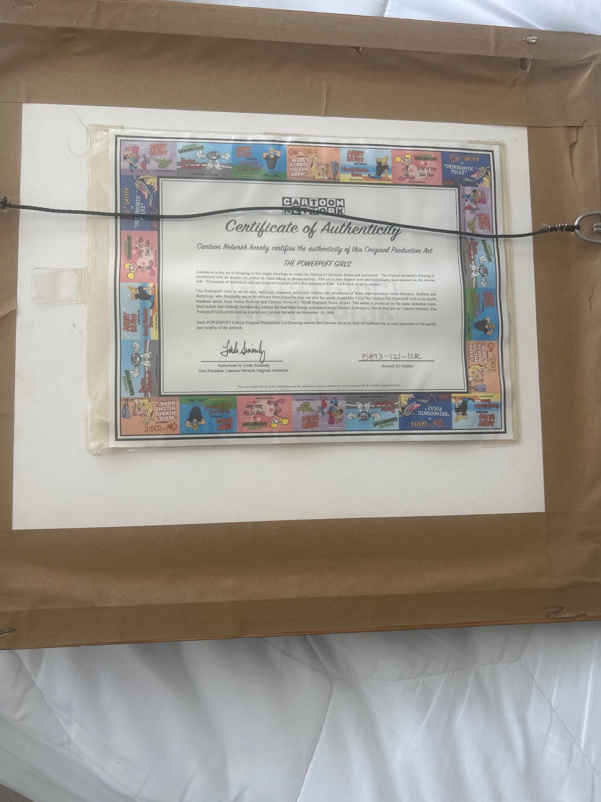 Powerpuff Girls Signed Limited Edition Cel Craig McCracken Animation Art Cell Powerpuff Girls Signed Limited Edition Cel Craig McCracken Animation Art Cell