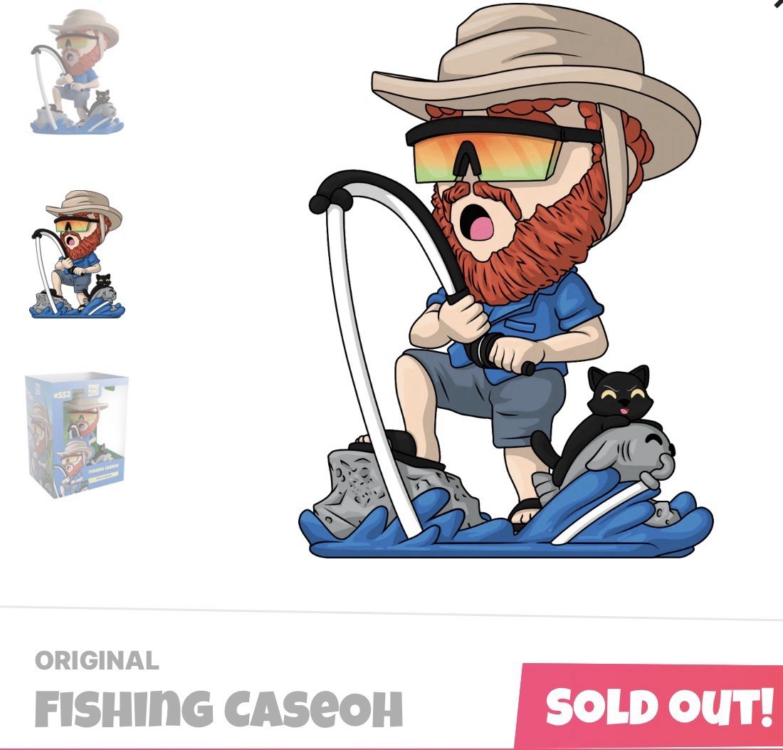 Youtooz -Fishing CaseOh Vinyl Figure *SOLD OUT Youtooz -Fishing CaseOh Vinyl Figure *SOLD OUT