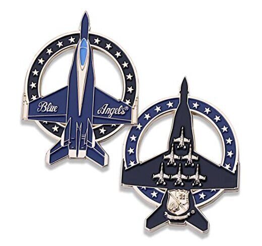 F/A-18E Super Hornet Blue Angels US Navy Challenge Coin Designed for Military 