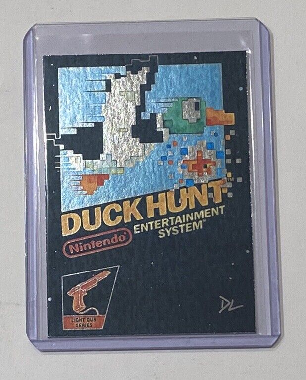 Duck Hunt Platinum Plated Artist Signed “Nintendo Classic” Trading Card 1/1