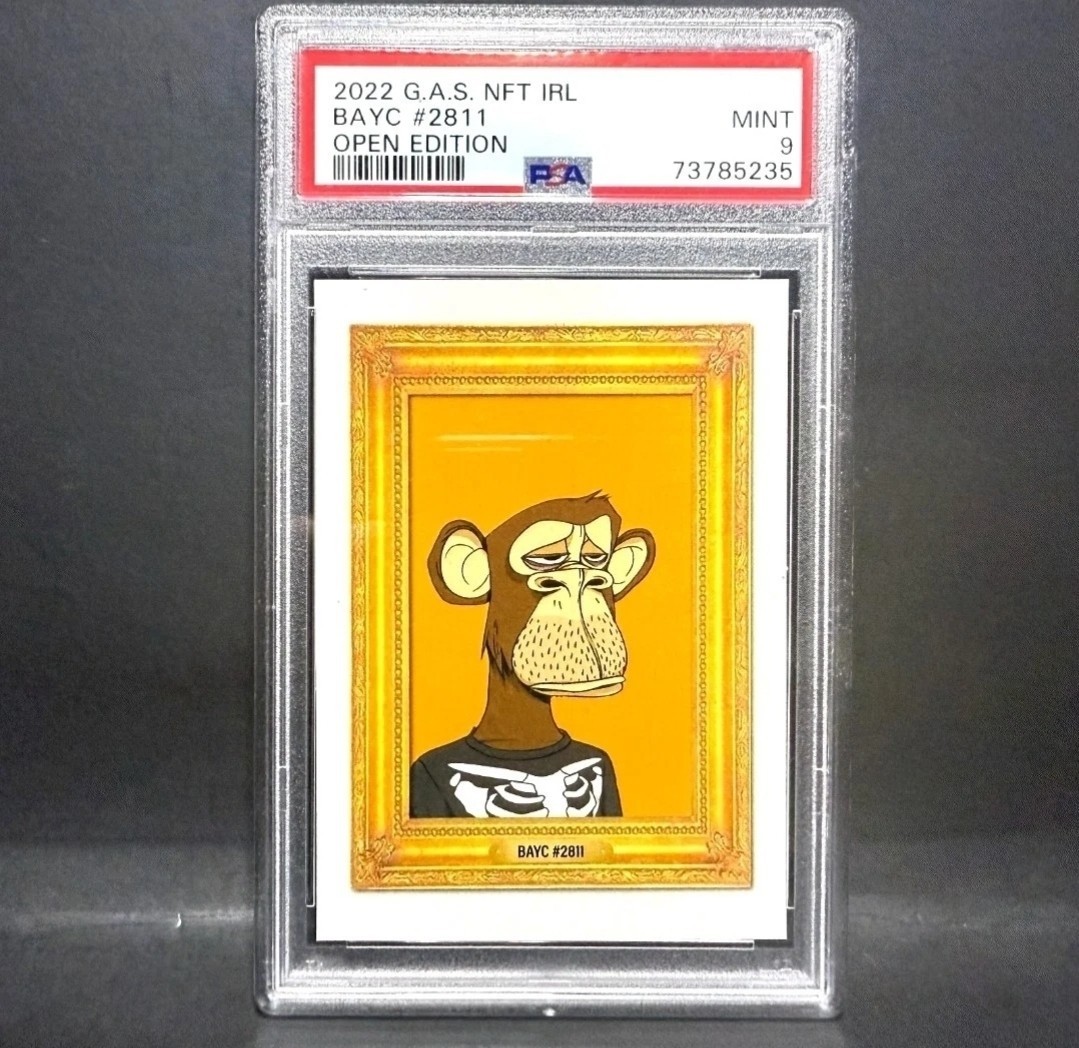 BORED APE G.A.S. Trading Card IRL BAYC 2811 BORED APE G.A.S. Trading Card IRL BAYC 2811