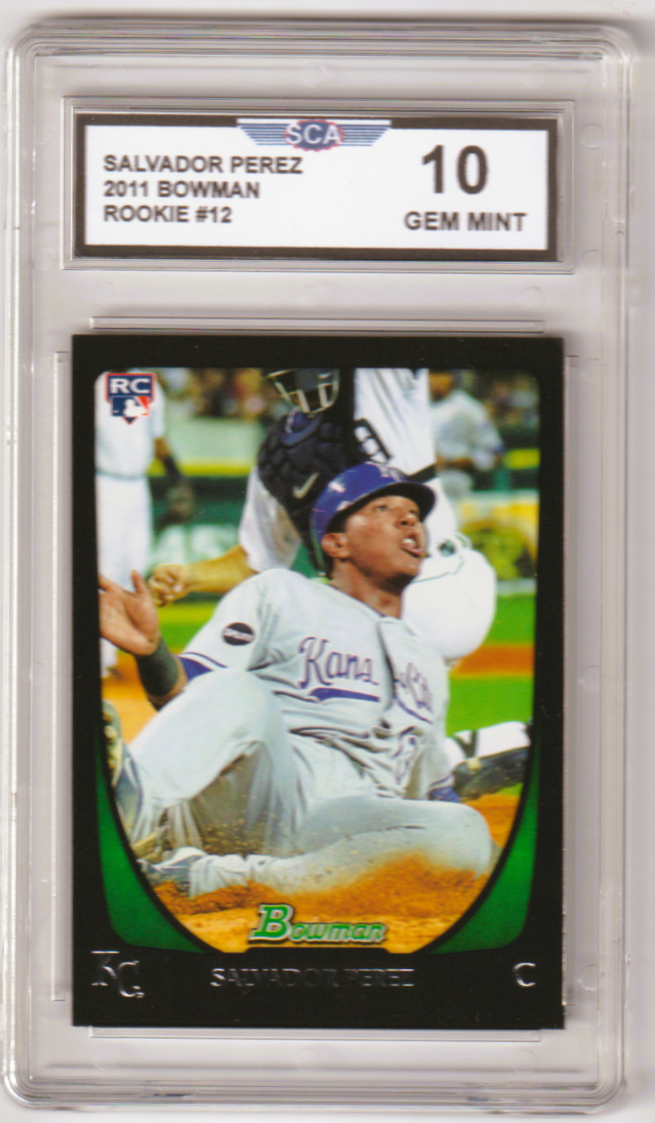 2011 BOWMAN SALVADOR PEREZ ROOKIE BASEBALL CARD KANSAS CITY ROYALS CATCHER 2011 BOWMAN SALVADOR PEREZ ROOKIE BASEBALL CARD KANSAS CITY ROYALS CATCHER