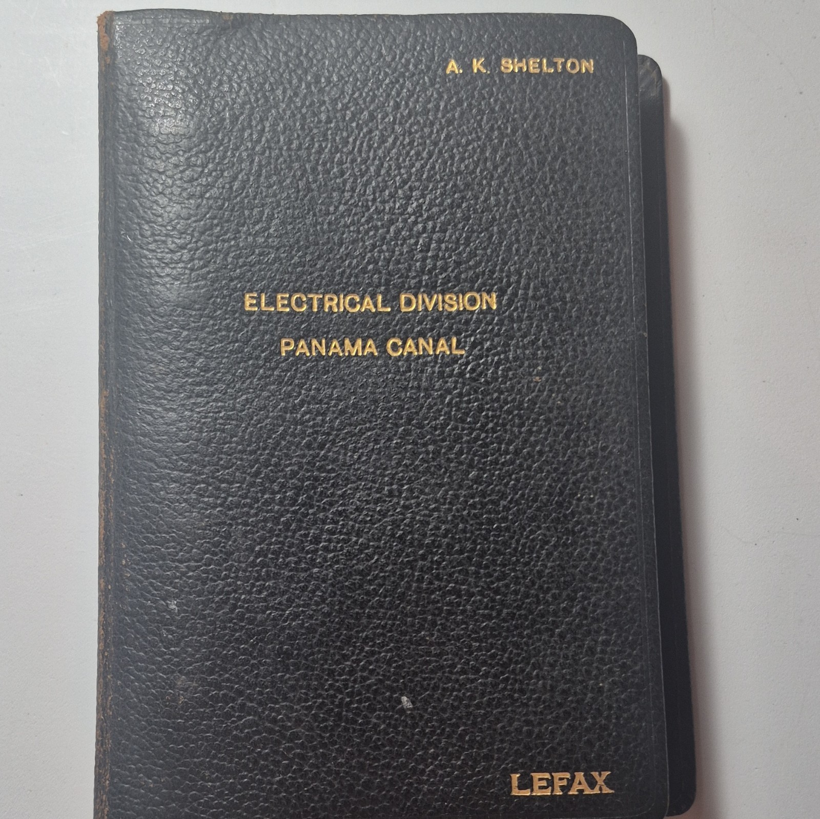 Handwritten field log & engineering book kept by the engineer, A. K. Shelton Handwritten field log & engineering book kept by the engineer, A. K. Shelton