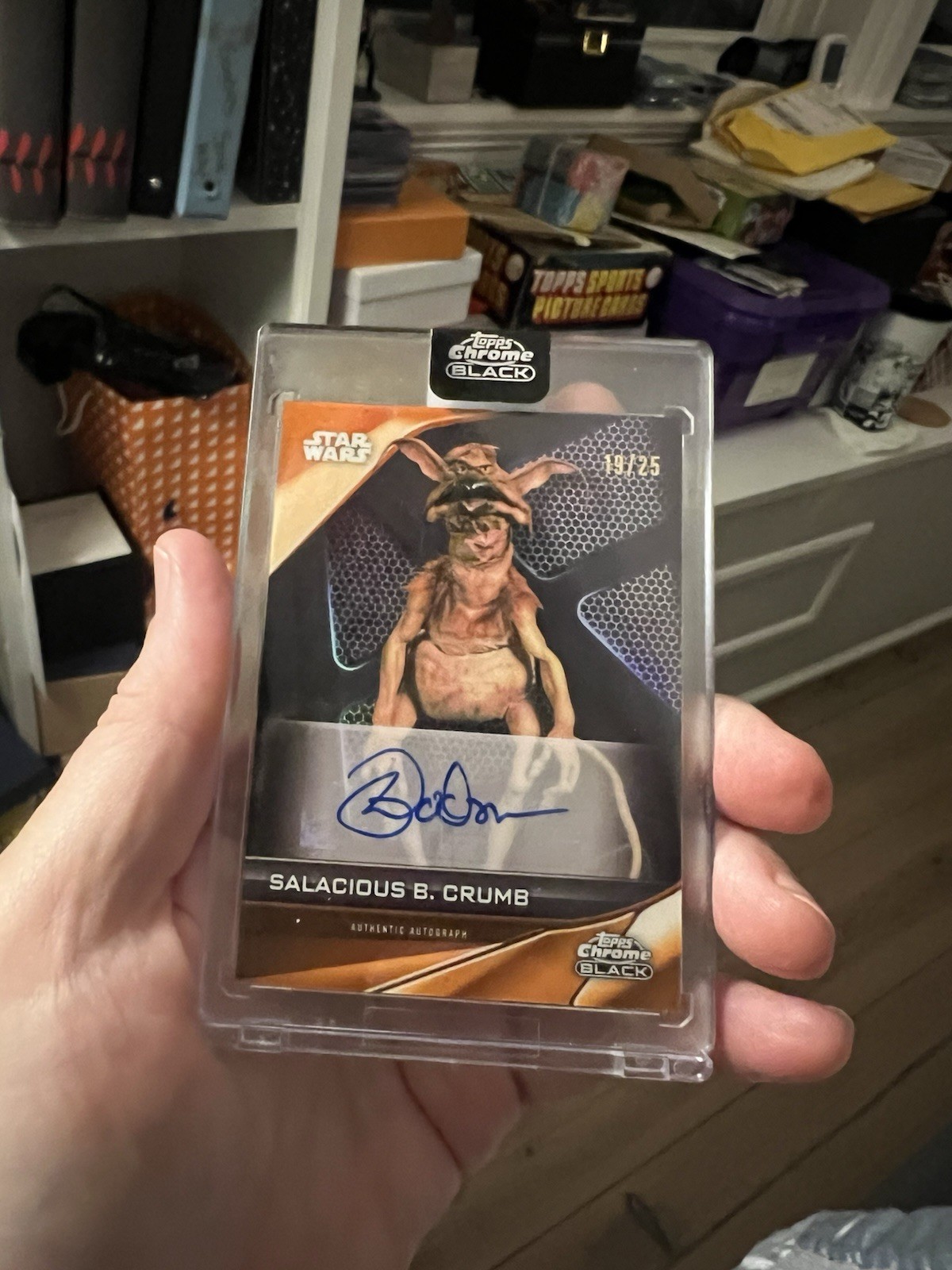 π₯2023 Topps Chrome Black Star Wars Salacious B. Crumb/ Paul Dodson Auto /25 π₯2023 Topps Chrome Black Star Wars Salacious B. Crumb/ Paul Dodson Auto /25