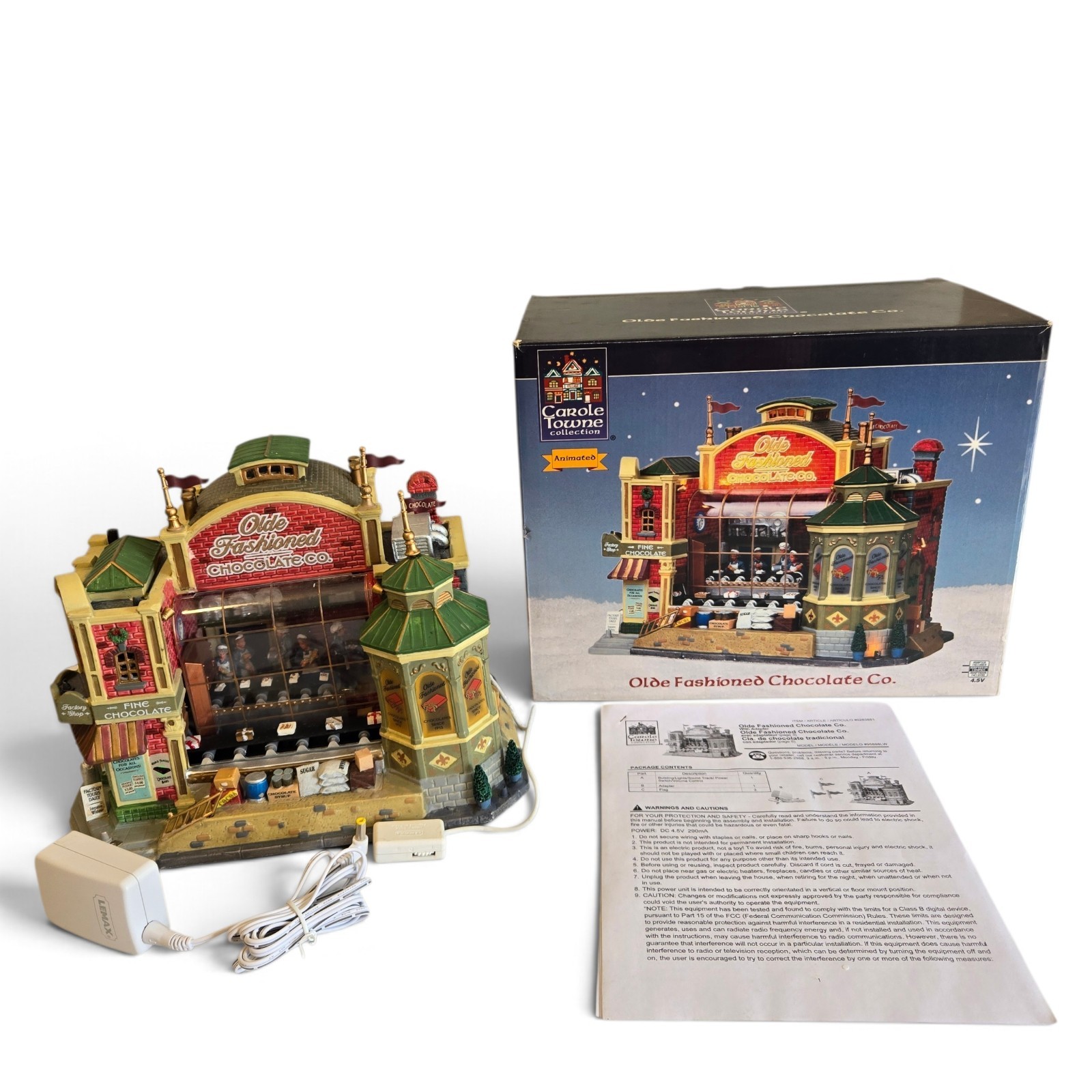 Carole Towne Collection Olde Fashioned Chocolate Co. Animated Lighted (No Sound) Carole Towne Collection Olde Fashioned Chocolate Co. Animated Lighted (No Sound)