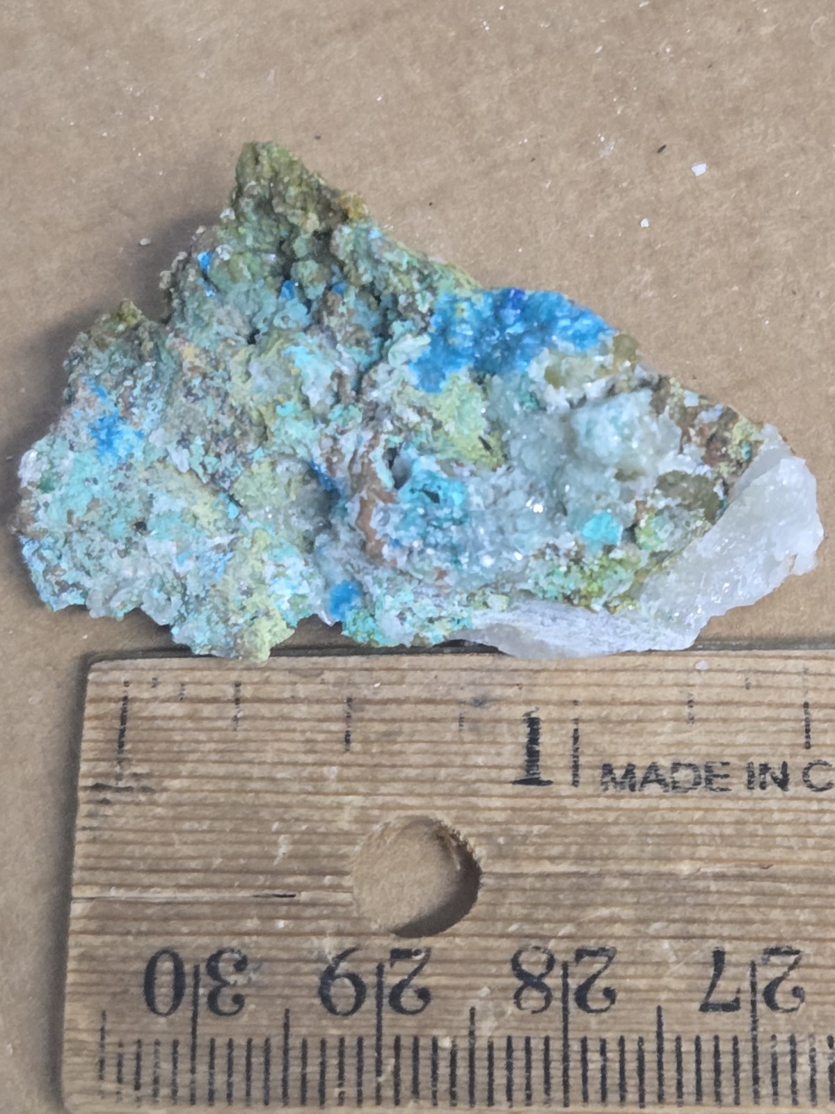 Beautiful blue Caledonite Linarite specimen Beautiful blue Caledonite Linarite specimen