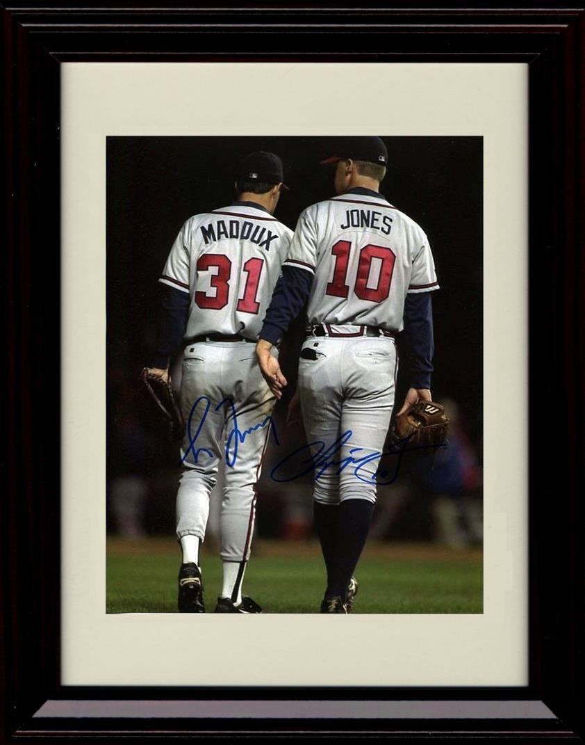 Gallery Framed Greg Maddux and Chipper Jones - Teammates - Atlanta Braves