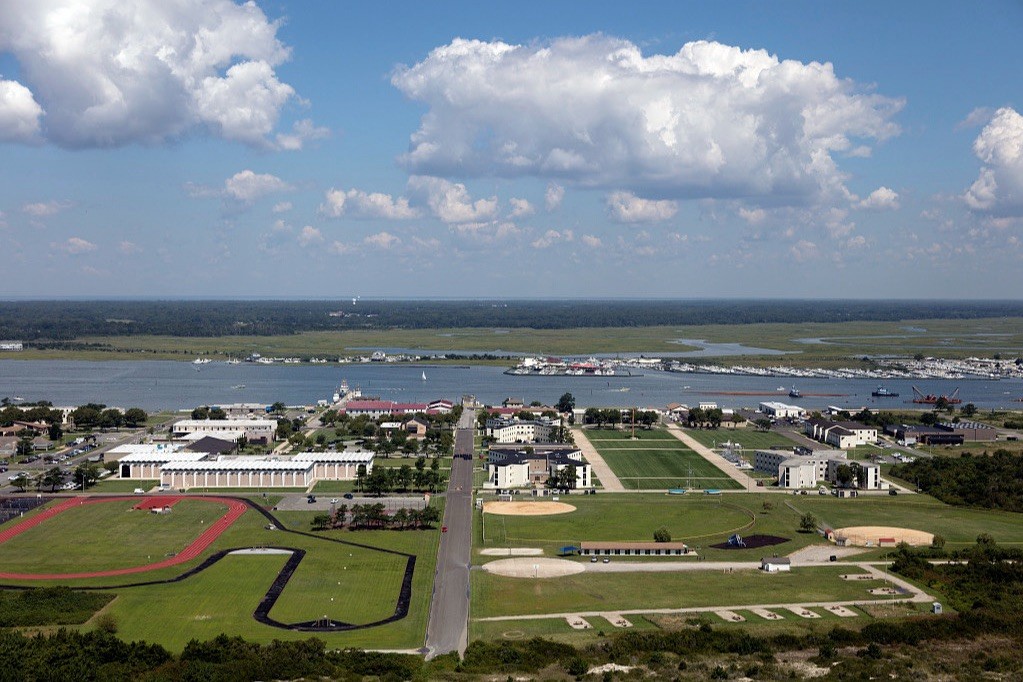 1970s Cape May Coast Guard Training Center Aerial 4 x 6 lustre photo print 1970s Cape May Coast Guard Training Center Aerial 4 x 6 lustre photo print