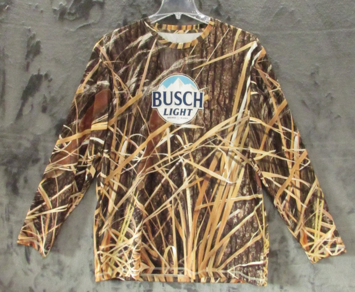 F.S.P. by HTT Busch Light MENS XXL 2XL CAMO CAMOURFLAGE Dri Long Sleeve T Shirt F.S.P. by HTT Busch Light MENS XXL 2XL CAMO CAMOURFLAGE Dri Long Sleeve T Shirt
