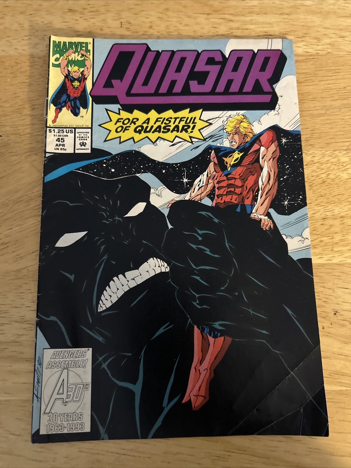 Quasar For A Fistful of Quasar Marvel Comic, Issue 45 Quasar For A Fistful of Quasar Marvel Comic, Issue 45