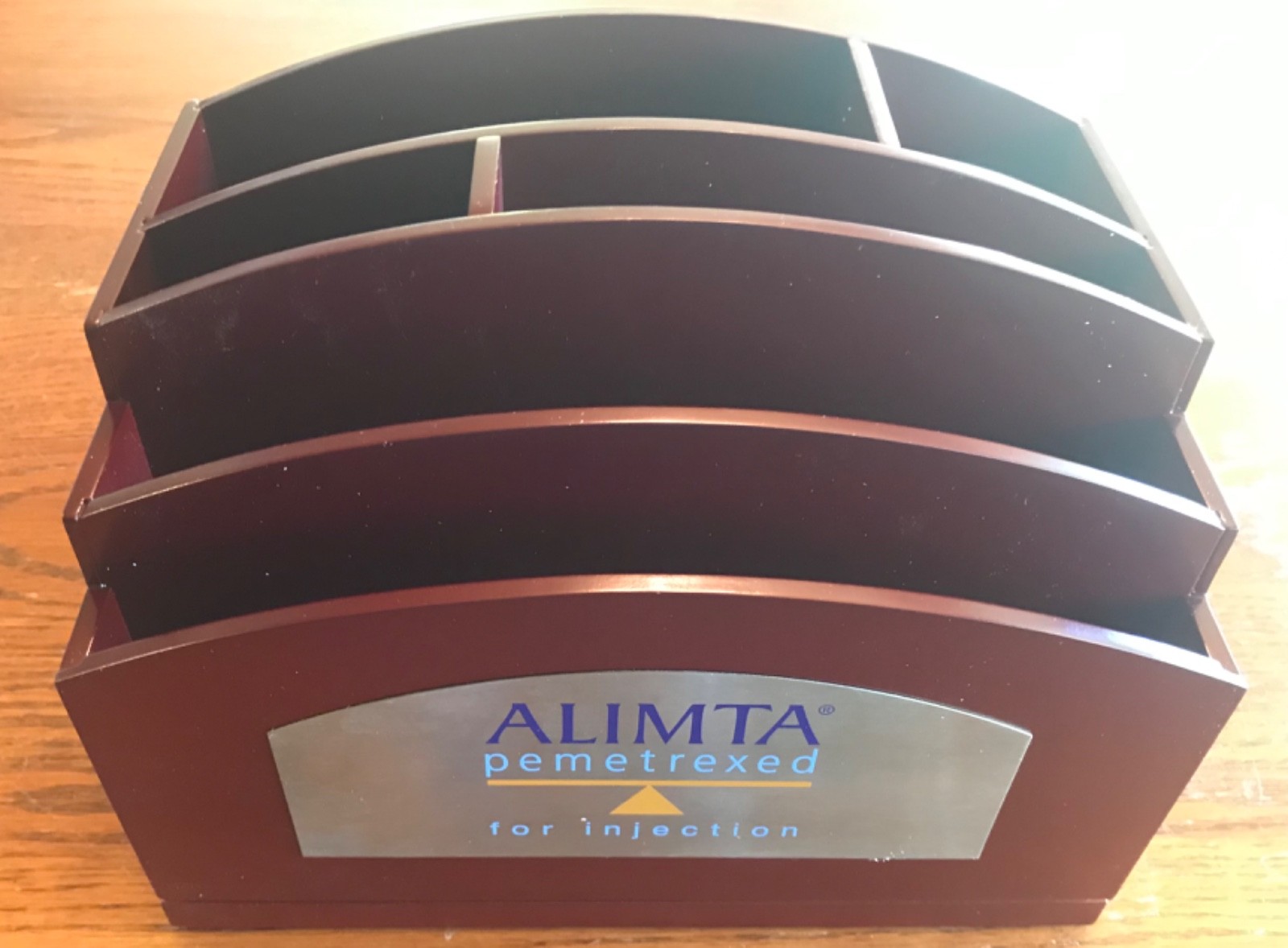Eli Lilly Pharmaceutical Give Away - Rare, Ultra-premium Alimta Desk Caddy Eli Lilly Pharmaceutical Give Away - Rare, Ultra-premium Alimta Desk Caddy