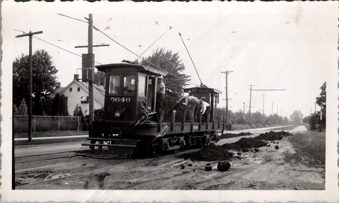 1935 PSCT 5646 Work Train Photograph Scotch Plains NJ Cinders Dirt Road 1935 PSCT 5646 Work Train Photograph Scotch Plains NJ Cinders Dirt Road