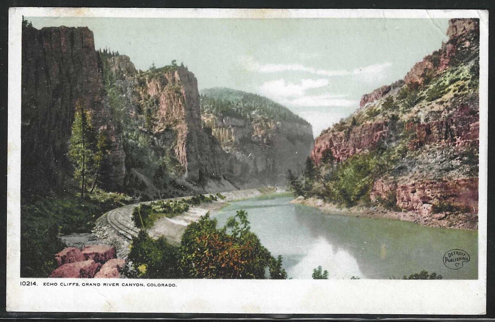 Echo Cliffs, Grand River Canyon, CO, Early Postcard, Detroit Publishing Co.