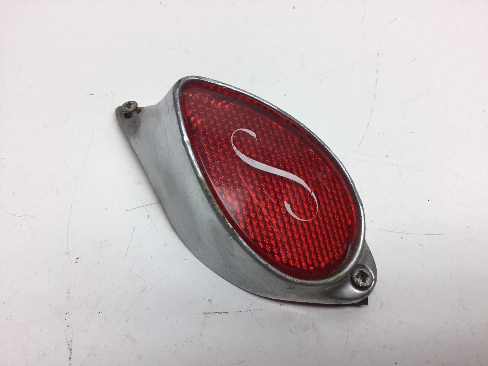 Vintage 1960s Schwinn S Bicycle Reflector Jaguar Corvette Bike Vintage 1960s Schwinn S Bicycle Reflector Jaguar Corvette Bike