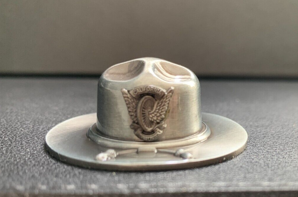 California Highway Patrol, campaign hat keychain, CHP, trooper hat California Highway Patrol, campaign hat keychain, CHP, trooper hat