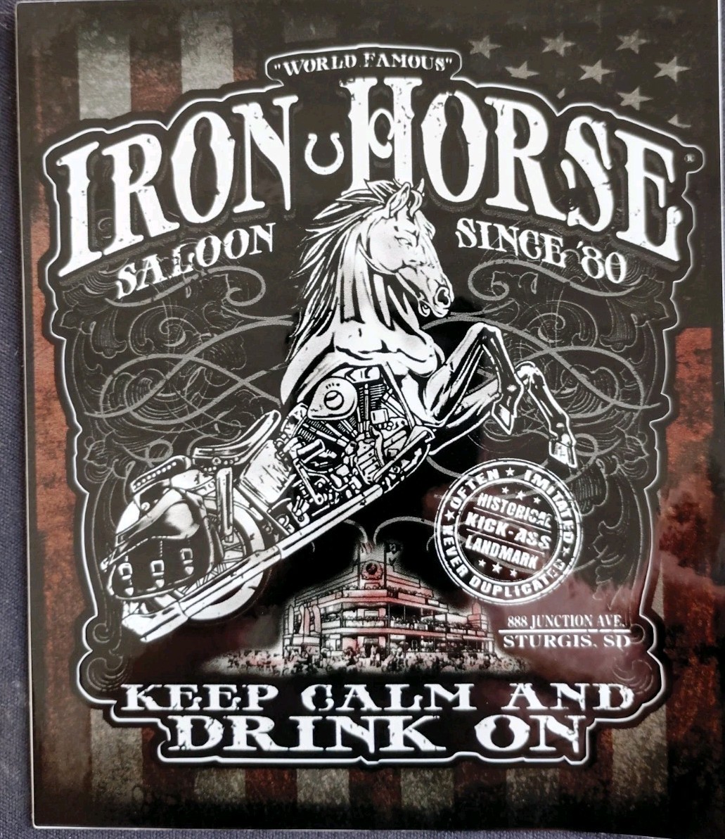 Iron Horse Saloon Daytona Beach Sticker/ Decal CLASSIC Iron Horse Design New Iron Horse Saloon Daytona Beach Sticker/ Decal CLASSIC Iron Horse Design New