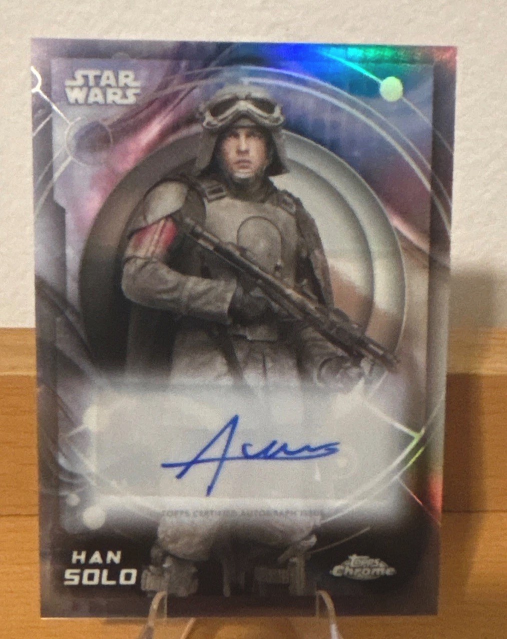 Topps 2026 Chrome Star Wars Han Solo Alden Ehrenreich Auto Topps 2026 Chrome Star Wars Han Solo Alden Ehrenreich Auto