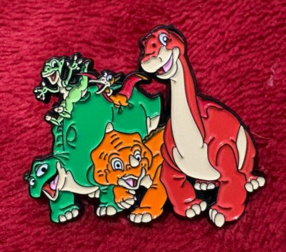 THE LAND BEFORE TIME enamel pin - cartoon dinosaur dinosaurs - 