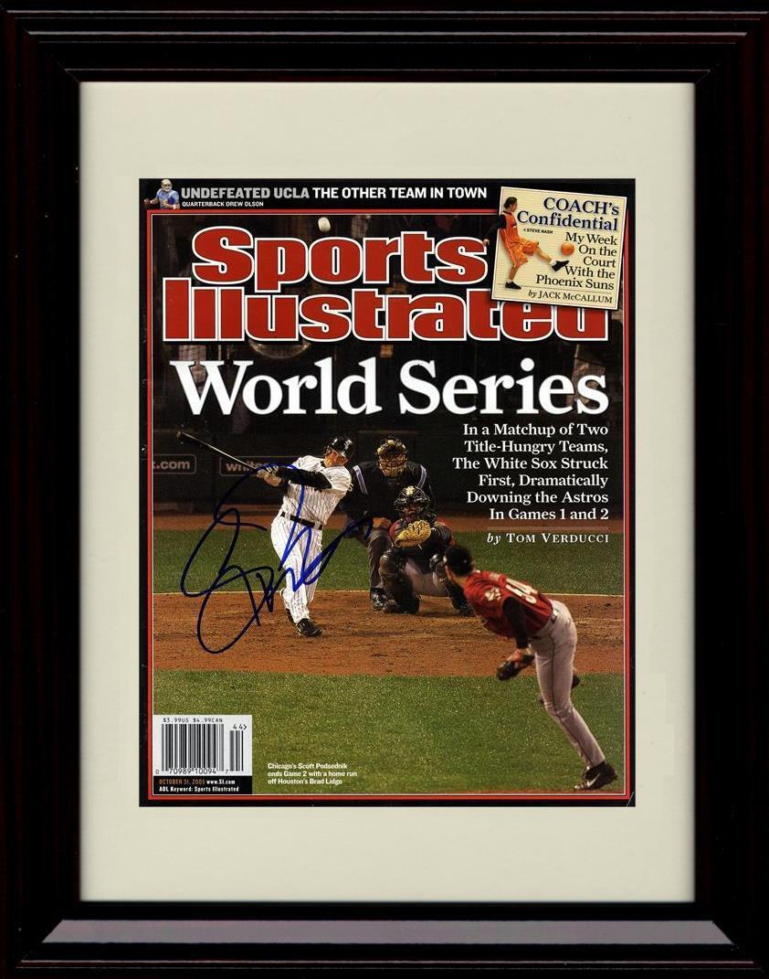 Unframed Scott Podsednik - Sports Illustrated World Series Champs - Chicago