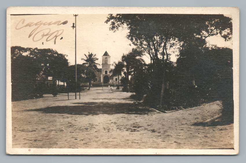 Caguas Puerto Rico RPPC Rare Antique Photo Postcard Foto AZO 1920s