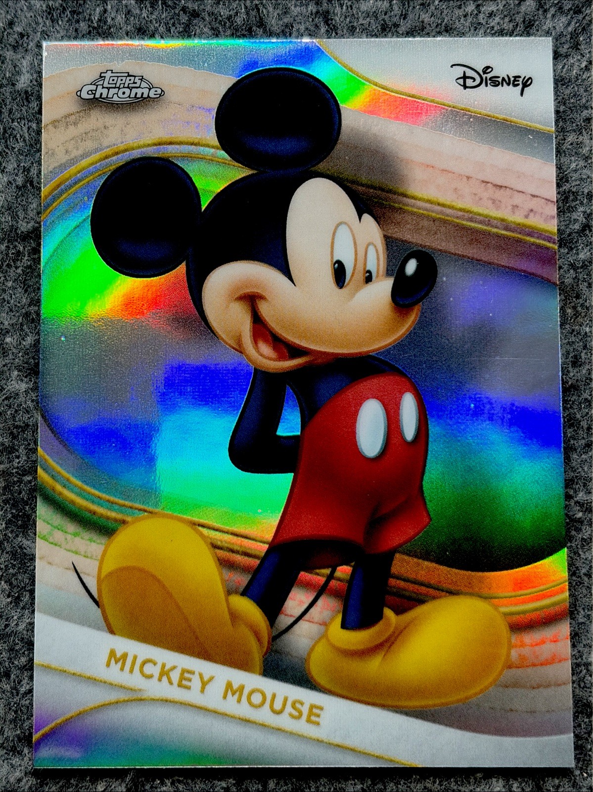 2025 Topps Chrome Disney Mickey Mouse Refractor #1 2025 Topps Chrome Disney Mickey Mouse Refractor #1