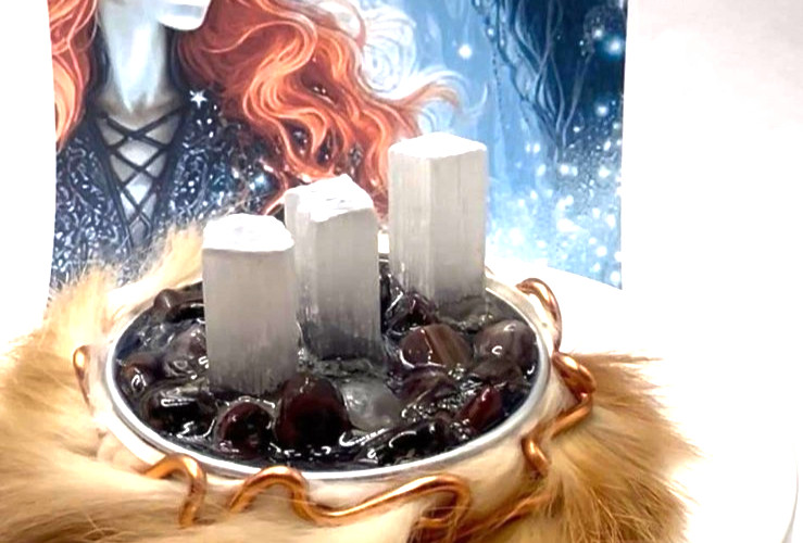 Standing Stone Witchcraft Witch Folk Magic Power Altar Stones Amulet AA33
