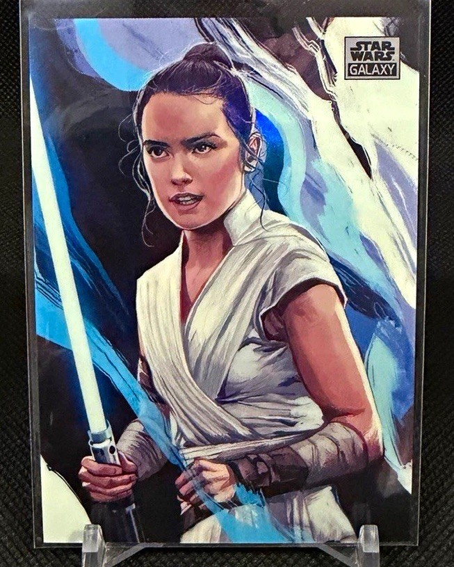 2026 Topps Star Wars Galaxy Rey Original Art Puzzle Card POWW-4 2026 Topps Star Wars Galaxy Rey Original Art Puzzle Card POWW-4