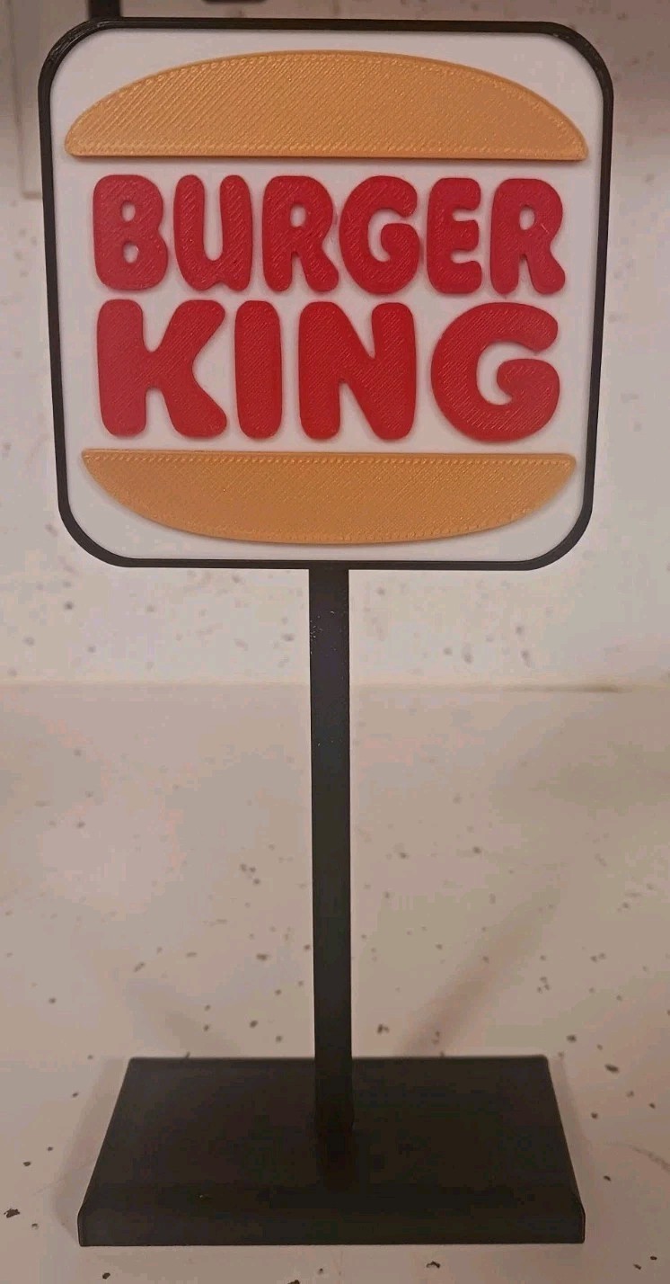 π BURGER KING π '69-94' 'Vintage Logo' Mini Drive Thru Sign 7 π BURGER KING π '69-94' 'Vintage Logo' Mini Drive Thru Sign 7