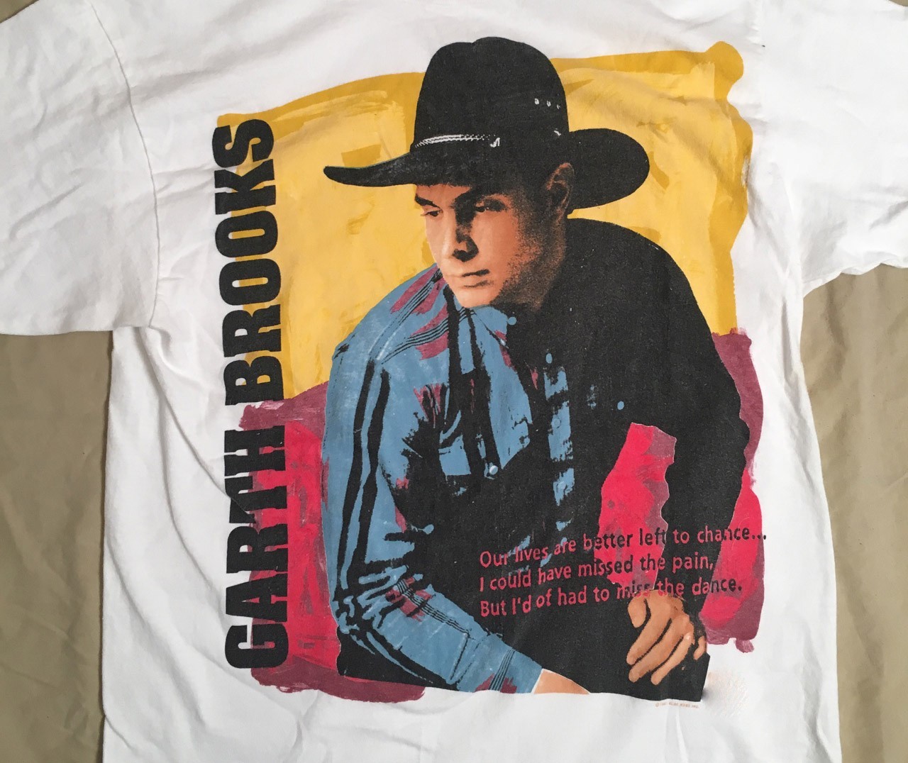 Vintage 1991 Garth Brooks Tour Promo White All Size Men Women Tee Shirt NP314