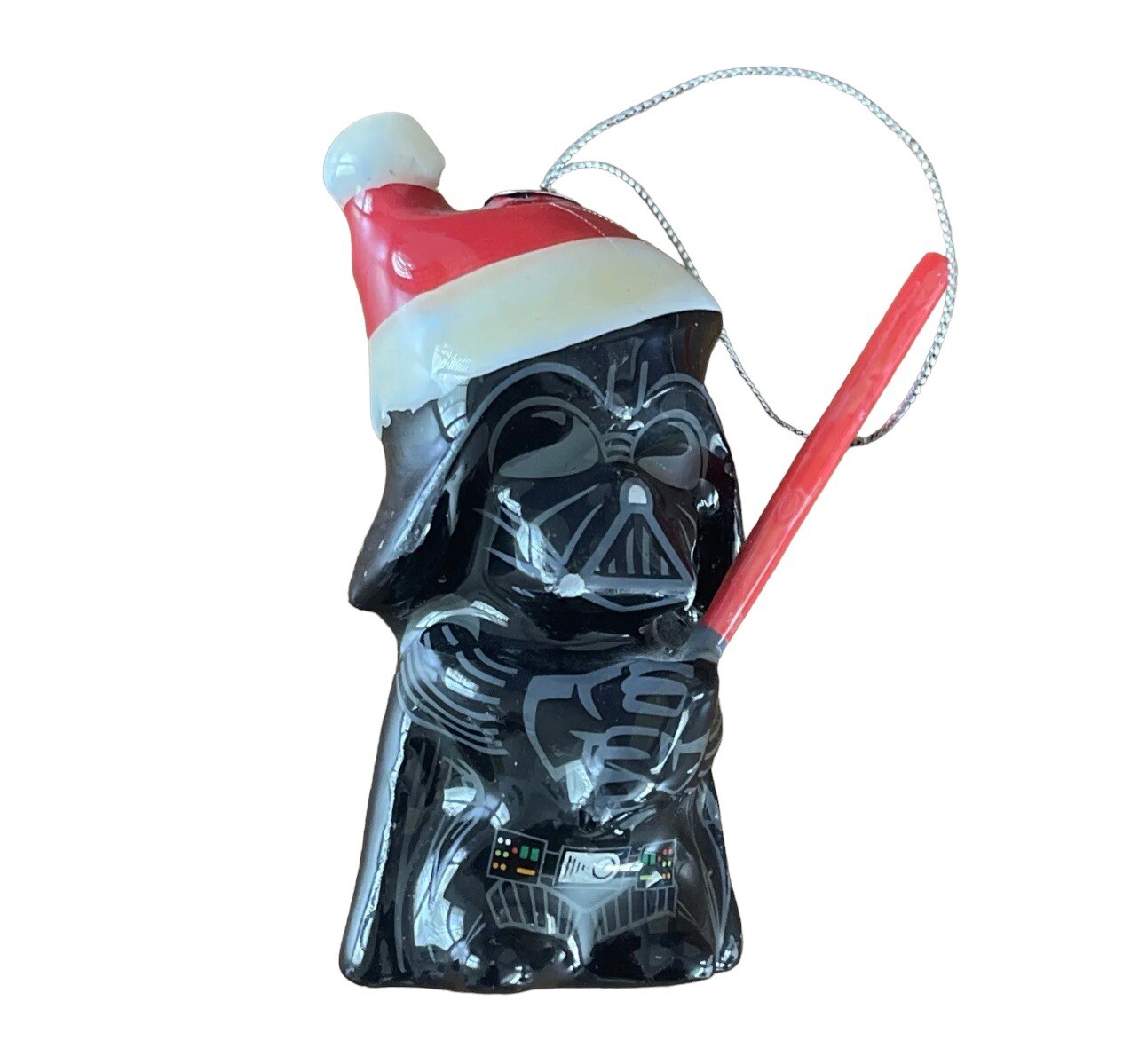 Darth Vadar CHRISTMAS ORNAMENT Santa Hat Collectible STAR WARS