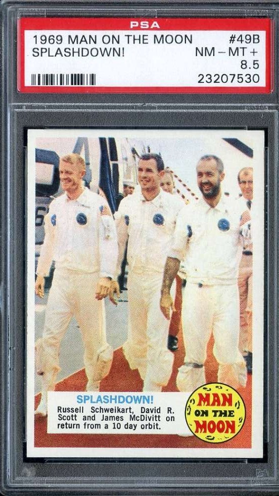 1969 Topps Man on the Moon #49 Splashdown PSA 8.5 *DS15944 1969 Topps Man on the Moon #49 Splashdown PSA 8.5 *DS15944