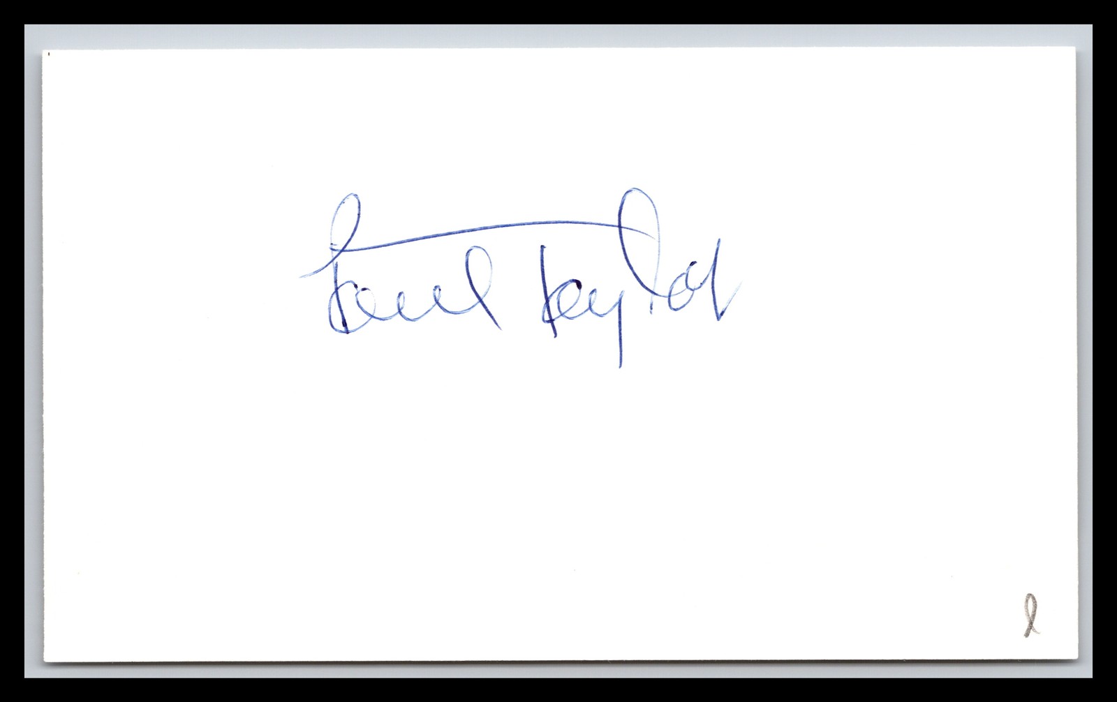 Paul Taylor - Dancer & Choreographer - 3x5 Card - Signed | Autograph (e) Paul Taylor - Dancer & Choreographer - 3x5 Card - Signed | Autograph (e)