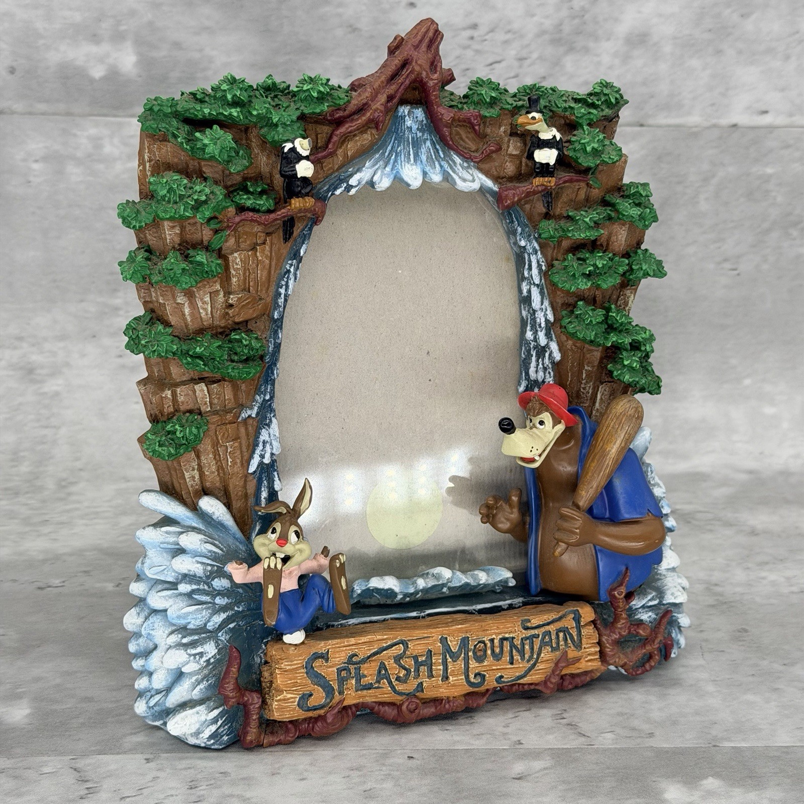 Vtg Disney Splash Mountain Resin 3D Picture Frame Brer Rabbit & Bear Retired HTF Vtg Disney Splash Mountain Resin 3D Picture Frame Brer Rabbit & Bear Retired HTF