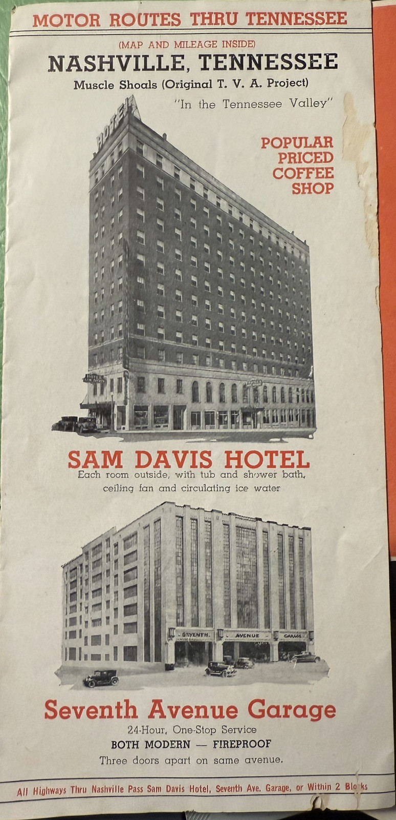 RARE VINTAGE 1935 NASHVILLE TN MOTOR ROUTES HOTELS ATTRACTIONS G RARE VINTAGE 1935 NASHVILLE TN MOTOR ROUTES HOTELS ATTRACTIONS G