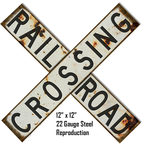 RAILROAD CROSSING X SHAPE 12 RAILROAD CROSSING X SHAPE 12