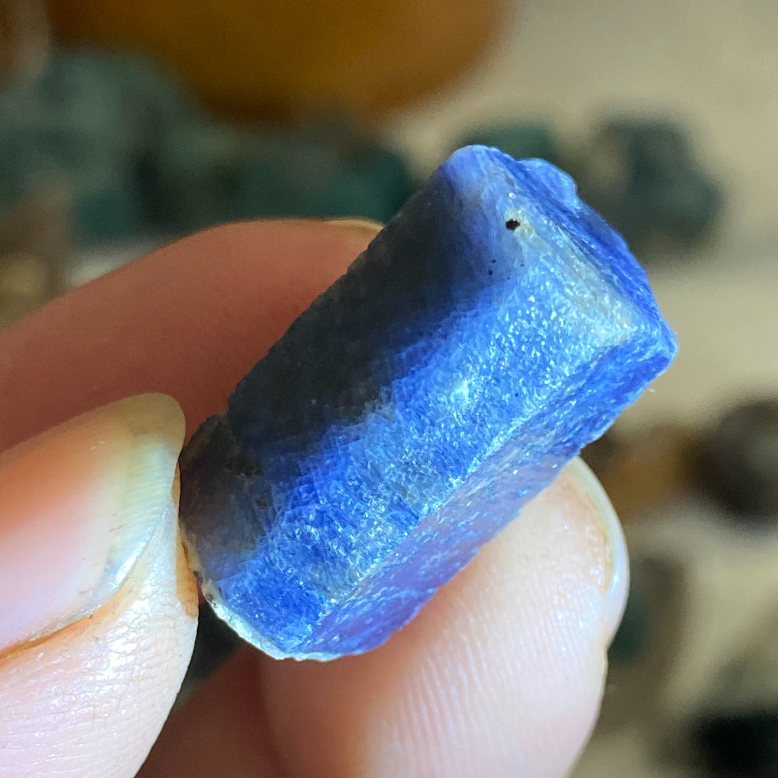 56ct High Quality Natural Blue Corundum Sapphire Crystal In Matrix Gem Specimen