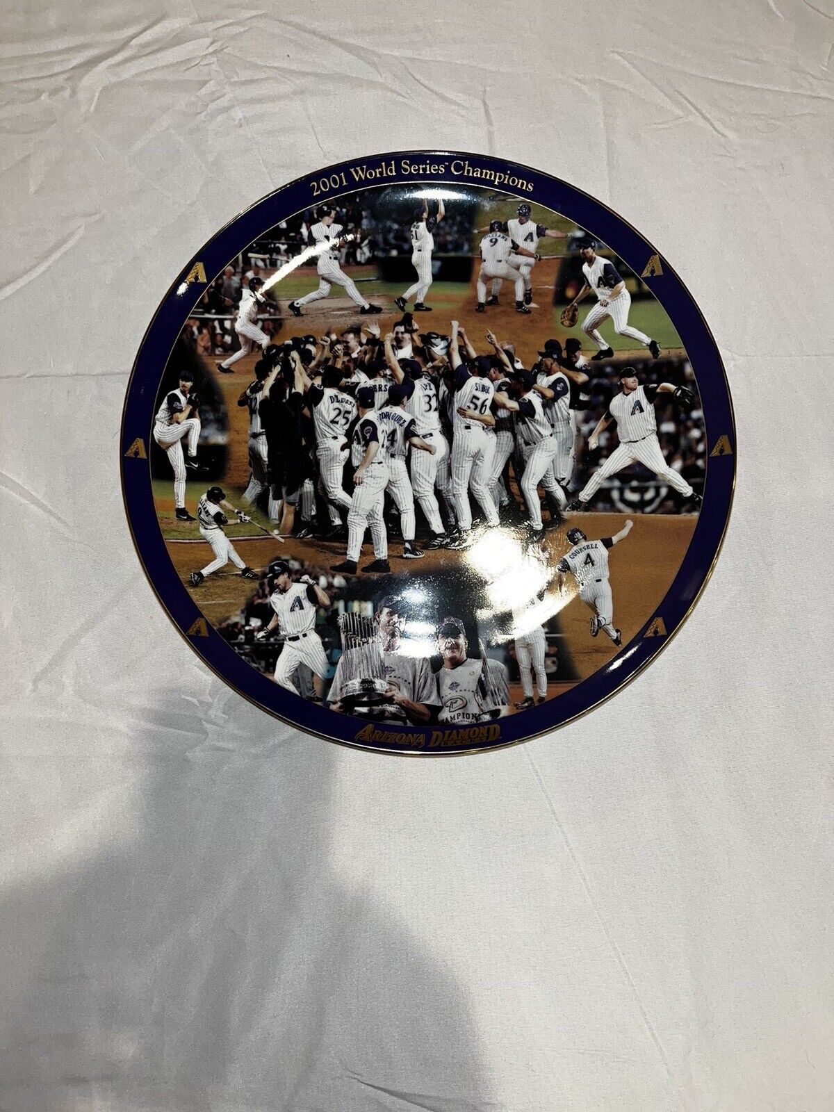 Arizona Diamondbacks 2001 world series collectors plate